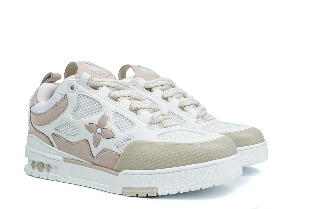 PK god Louis Vuitton LV Skate Sneaker Beige White retail materials ready to ship